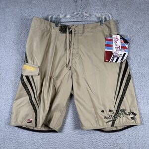 Vtg Quicksilver Board Shorts Size 36 Big Wave Invitational Eddie Aikau Memorial